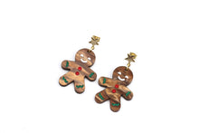 Load image into Gallery viewer, Gingerbread Acrylic Earrings