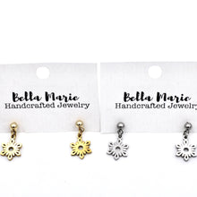Load image into Gallery viewer, Dainty Snowflake Earrings