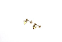Load image into Gallery viewer, Dainty Gold Reindeer Earrings