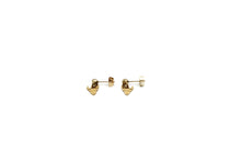 Load image into Gallery viewer, Dainty Gold Reindeer Earrings