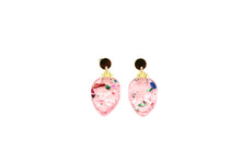 Load image into Gallery viewer, Pink Christmas Light Earrings
