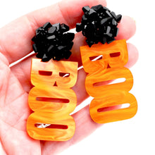 Load image into Gallery viewer, Orange Boo Earrings