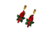 Load image into Gallery viewer, Cardinal Earrings