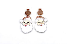 Load image into Gallery viewer, Santa Face Earrings