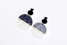 Load image into Gallery viewer, Glow in the Dark Spider Web Earrings