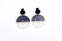 Load image into Gallery viewer, Glow in the Dark Spider Web Earrings