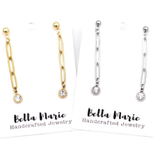 Load image into Gallery viewer, Paperclip Chain Earrings
