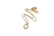 Load image into Gallery viewer, Gold Shell Heart Necklace