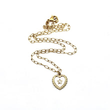 Load image into Gallery viewer, Gold Shell Heart Necklace