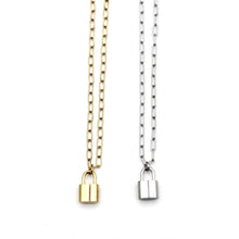 Load image into Gallery viewer, Dainty Lock Necklace