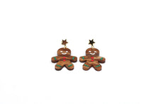 Load image into Gallery viewer, Gingerbread Acrylic Earrings