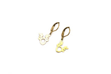Load image into Gallery viewer, Simple Reindeer Earrings