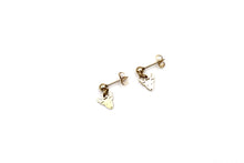 Load image into Gallery viewer, Dainty Gold Reindeer Earrings