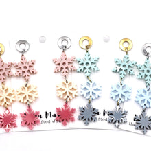 Load image into Gallery viewer, Cute Snowflake Earrings