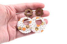 Load image into Gallery viewer, Retro Print Halloween Earrings