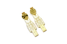 Load image into Gallery viewer, Metallic Nutcracker Earrings
