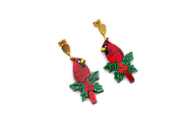 Load image into Gallery viewer, Cardinal Earrings