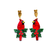 Load image into Gallery viewer, Cardinal Earrings