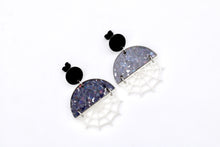 Load image into Gallery viewer, Glow in the Dark Spider Web Earrings