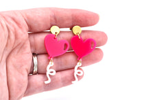 Load image into Gallery viewer, Heart Balloon Earrings