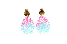Load image into Gallery viewer, Happy Easter Ombre Egg Earrings