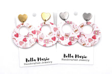 Load image into Gallery viewer, Pink Valentine Treats Earrings