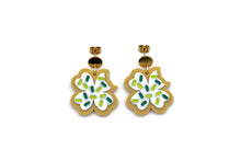 Load image into Gallery viewer, Clover Cookie Earrings