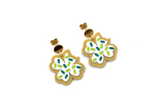 Load image into Gallery viewer, Clover Cookie Earrings