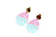 Load image into Gallery viewer, Happy Easter Ombre Egg Earrings