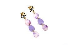 Load image into Gallery viewer, Purple Easter Egg Earrings