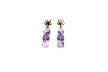 Load image into Gallery viewer, Purple Easter Egg Earrings