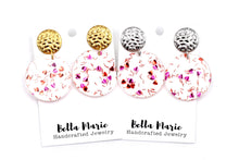 Load image into Gallery viewer, Confetti Hearts Glitter Earrings