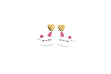 Load image into Gallery viewer, White Bunny Earrings