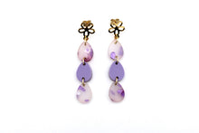 Load image into Gallery viewer, Purple Easter Egg Earrings