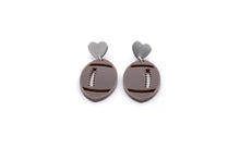 Load image into Gallery viewer, Football Dangle Earrings
