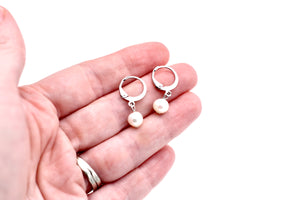 Pearl Leverback Earrings