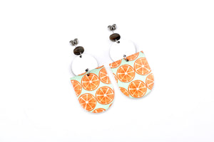 Orange Fruit Earrings