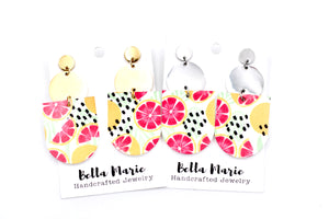 Pink Citrus Earrings