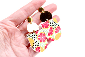 Pink Citrus Earrings