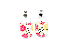 Pink Citrus Earrings