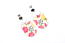 Load image into Gallery viewer, Pink Citrus Earrings
