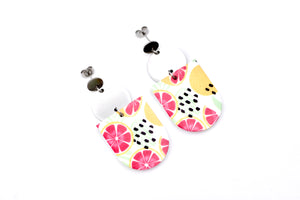 Pink Citrus Earrings