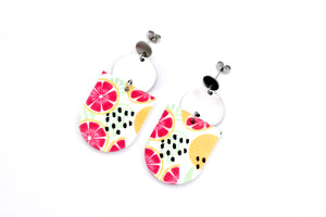 Pink Citrus Earrings