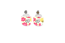 Load image into Gallery viewer, Pink Citrus Earrings
