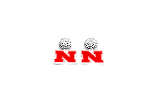 Nebraska Huskers N Dangle Earrings