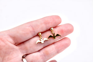 Tiny Bat Earrings