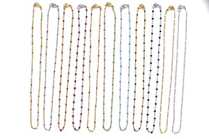 Colorful Enamel Necklace