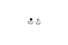 Load image into Gallery viewer, Rhinestone Star Crescent Earrings
