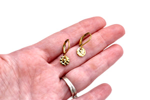 Tiny Leverback Earrings