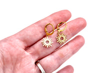 Load image into Gallery viewer, Sun Leverback Earrings
